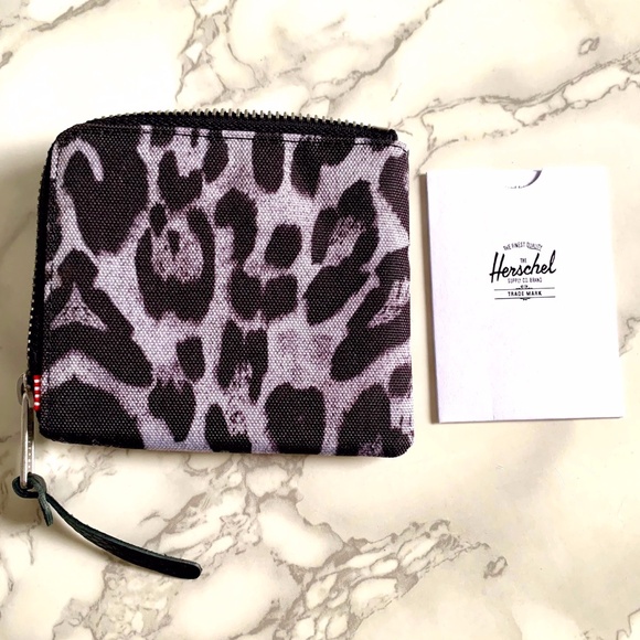 HERSHEL Johnny Wallet Rare Leopard Print NWT - Picture 3 of 13